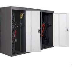Fahrradschuppen MCW 3er-Fahrradgarage MCW-H66, Fahrradbox Gerätehaus Fahrradunterstand, abschließbar