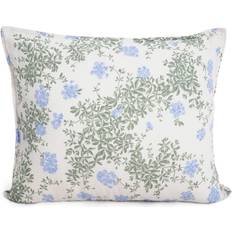 Garbo&Friends Plumbago Muslin Pillow Case Blue, Beige