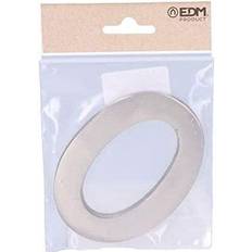 Argent Numéros de Façade Edm E3/85042 Numéro De Maison 0 En Nickel Mat 10 cm Fixation Invisible