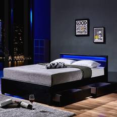 Home Deluxe LED Nube with Drawers 140x200cm