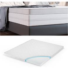 Materassi VitaliSpa Vitalispa Oprimaterasso Bianco 160 x 200 cm Lavabile Traspirante Materasso