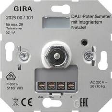 Argent Variateurs Gira 202800 DALI de potentiomètre bloc d'alimentation utilisation