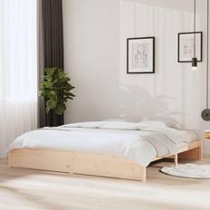 vidaXL Solid Wood Bed Frame 200 x 200 cm