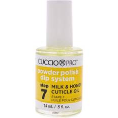 Dipping Powders Cuccio Colour Pro Powder Polish Dip System Milk and Honey Cuticle Oil Step 7 Nail