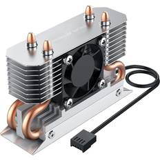 LED Lighting CPU Coolers Titanium Micro TMHSFM3 NITRO M.2 Dual Heatsink with 30mm PWM