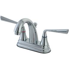 Kingston Brass KS7611ZL 4 in Centerset Bathroom Faucet Polished Chro Polished Chrome