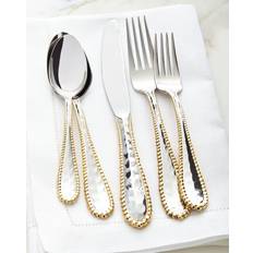 Molten Gold 5-Piece Place Setting Set posate 5pcs