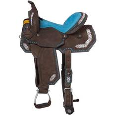 Blue Horse Saddles Tough-1 Royal Sonora Buckstitch Barrel Saddle