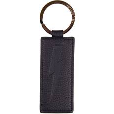 Neil Barrett Blue Leather Men Keychain