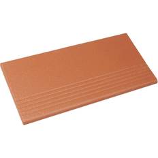 Treppenfliese Spaltplatte 24 x 11,5 cm rot-natur