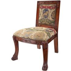 Purple Lounge Chairs Design Toscano Beardsley Heraldic Mahogany Lion Loungestol