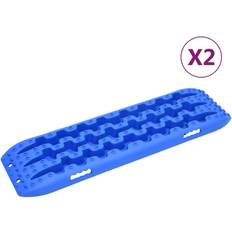 Bleu Paillassons vidaXL Planches De Traction 2 pc Bleu 106x30.5x7 cm Nylon Bleu