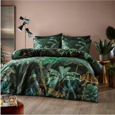 Blue Bed Linen Paoletti Siona 200 Thread Count Duvet Cover Yellow, Blue, Multicolour, Green