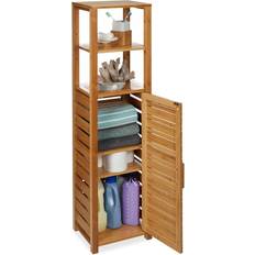 Relaxdays Bamboo Bathroom Shelf 6 Tiers 119 x 33 x 25.5 cm