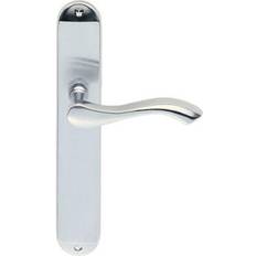 Loops Pair Curved Handle on Long Slim Latch Backplate