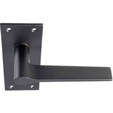 Loops Straight Handle on Slim Lock Backplate 150