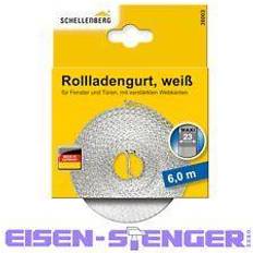 Weiß Rolljalousien Schellenberg Rollladengurt 23mm/6,0 m