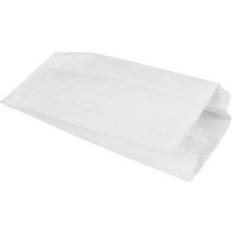 Sacs Cadeaux Papstar Sachets en papier de cellulose avec ficelle 28 cm x 13 cm x 7 cm blanc contenance 1,5 kg (Carton)