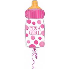 Horror-Shop Folienballon ;It´s a Girl"; Baby Nuckelflasche Folie