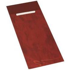 Rouge Couverts Jetables Papstar Pochettes à couverts 20 cm x 8,5 cm bordeaux serviette blanche 33 x 33 cm 2 plies incluse (Carton)