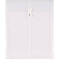 Staples Button & String Document Envelopes 8.5' Clear 10/Pack