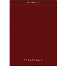 Tops Docket Gold Graph Pads, 8-1/2" 11-3/4", 4 Graph Narrow Rule Burgundy