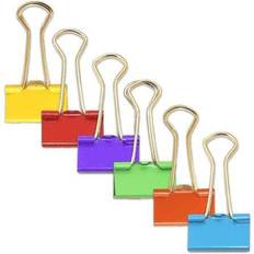 3 inch binder clips Jam Paper Colorful Binder Clips Small 3/4