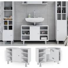 Badezimmermöbel VICCO Waschtischunterschrank Fynn Badschrank Waschbeckenunterschrank