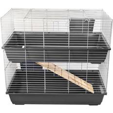 KCT Double Level 100cm Pet Cage or Hutch Dark