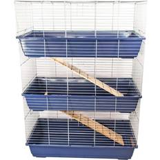 KCT Triple Level Rabbit Pet Cage 100cm Dark Blue