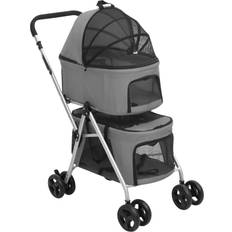 vidaXL 2-Layers Folding Dog