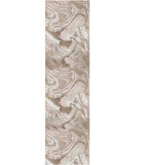 Flair Rugs Marbled 60X230 Beige, Brun, Natur, Grå