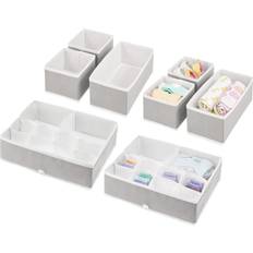 Storage mDesign Fabric Drawer Organizer Bins Kids/Baby Nursery Dresser Closet