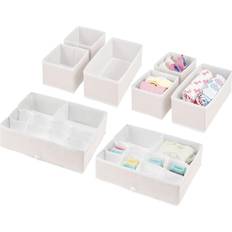 Storage Boxes mDesign Fabric Drawer Organizer Bins Kids/Baby Nursery Dresser Closet