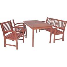 Braun Lounge-Sets Garden Pleasure Sitzgruppe Madison Lounge-Set