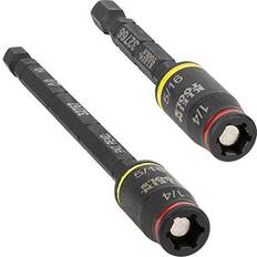 Power Tool Accessories Klein Tools 3-in-1 Impact Flip Socket Set 1/4-Inch 5/16-Inch 2-Piece