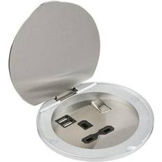 Knightsbridge Recessed 1G Switched 13A Socket with USB