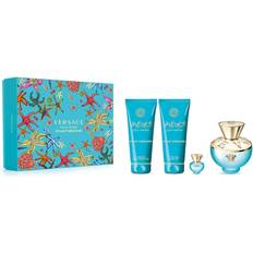 Versace Femme Boîtes cadeau Versace Dylan Turquoise Gift Set EdT 100ml + Body Lotion 100ml + Shower Gel 100ml + EdT 5ml