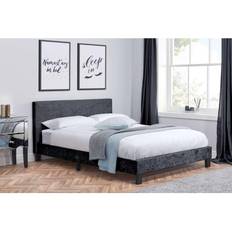 Black Bed Frames Birlea 135cm Fabric Bed