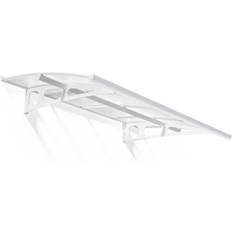 White Roof Entrances Canopia by Palram White Bordeaux 2230 Door Canopy 2.2 x 1.4m