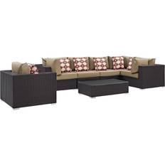 Outdoor Sofas & Benches modway Convene Collection EEI-2350-EXP-MOC-SET Outdoor Sofa