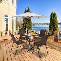 Outdoor Bar Stools Costway 5PC Set