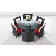 Patio Dining Sets Manhattan Comfort Nightingdale Black Patio Dining Set