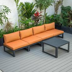 Orange Outdoor Lounge Sets Leisuremod Chelsea Collection Outdoor Lounge Set