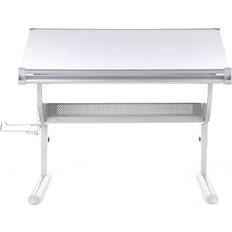 Argent Tables Bureau Enfant Blanc