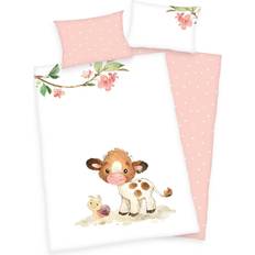 Kinderzimmer Herding Flanell Bettwäsche Süßes Kälbchen