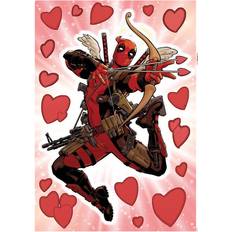 Rosso Decorazioni Interne Komar Wandtattoo Deadpool Lovepool