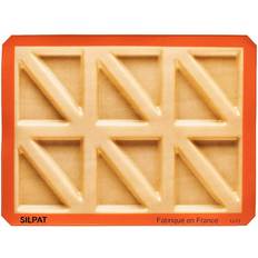 Orange Baking Mats Silpat Perfect Non-Stick Scones Mold Bakematte