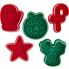 R&M International Christmas Pastry Stamper Set 275 Inches Cookie Cutter
