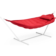 Aluminium Canapés et Bancs d'Extérieur Fatboy Hamac Headdemock Superb Piètement et Coussin - Rouge